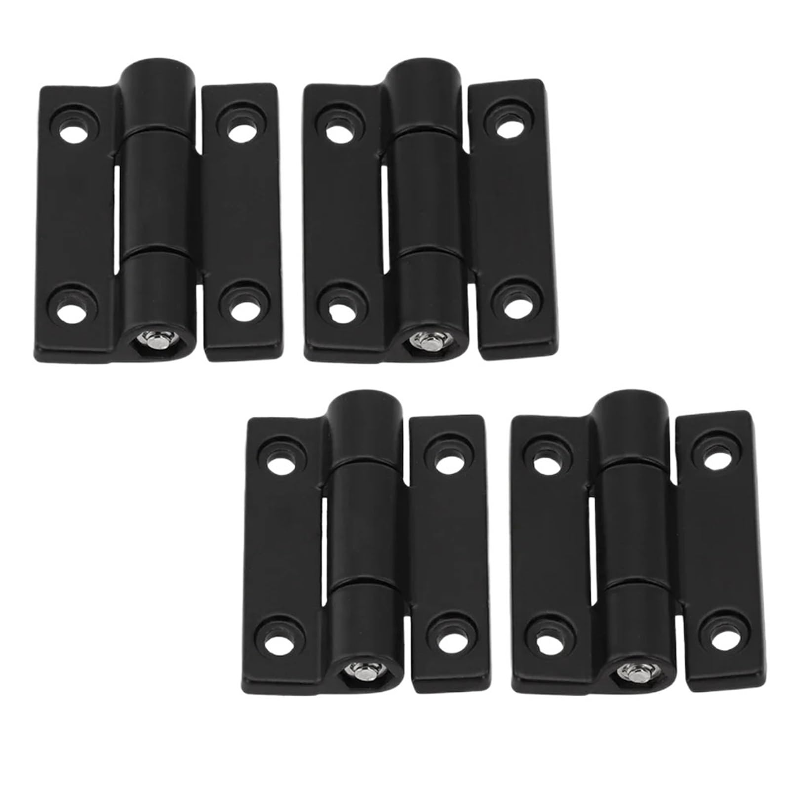 4pcs Zinc Alloy Hinge Cabinet Hinge(Black)