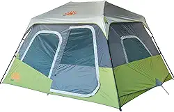 Barraca Pop-Up Instantânea 6 Pessoas, 2 Divisões, Ideal para Car Camping e Acampamento em Família com Bolsos Organizadores.