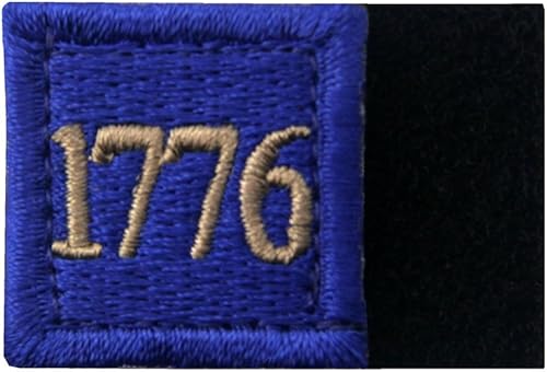 Miniatura 4 de 1776 American Independence Emblem Tactical USA Moral Bordado Apliques Sujetador Gancho & Loop Patch - Azul