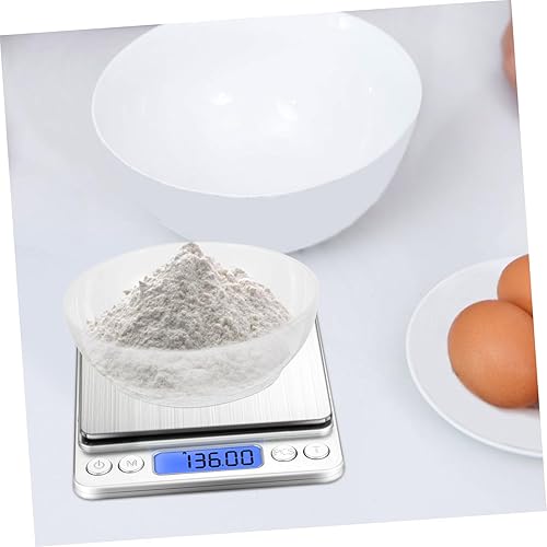 Miniatura 6 de Tofficu Sartén de pesaje Báscula electrónica Báscula digital para peso corporal Báscula digital Pan Suministros de cocina Pesar barcos Bandeja de