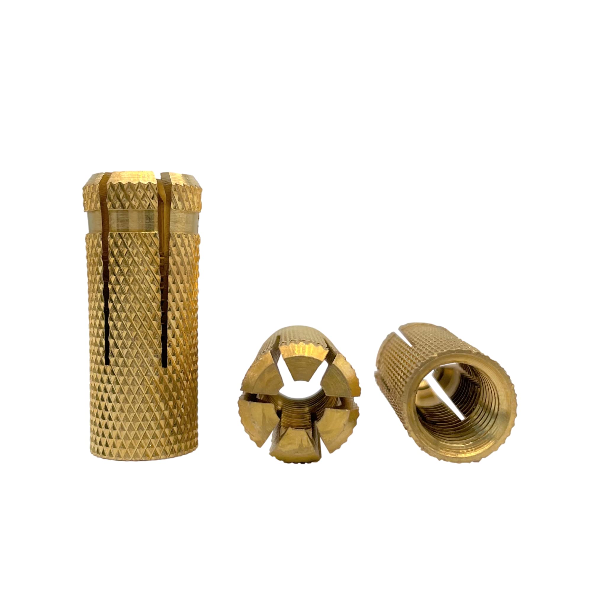 Confezione da 30 pezzi di ancoraggio in ottone M12 x 38 mm, manicotto per bulloni di espansione, ancoraggio per mattoni in calcestruzzo, tasselli di espansione (30, M12 x 38 mm)