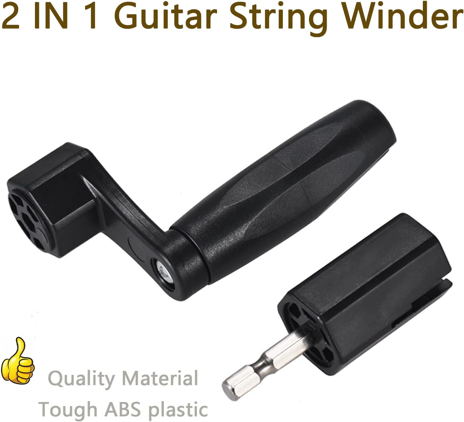 Guitar String Winder with Detachable Drill Bit for Guitar Ukulele