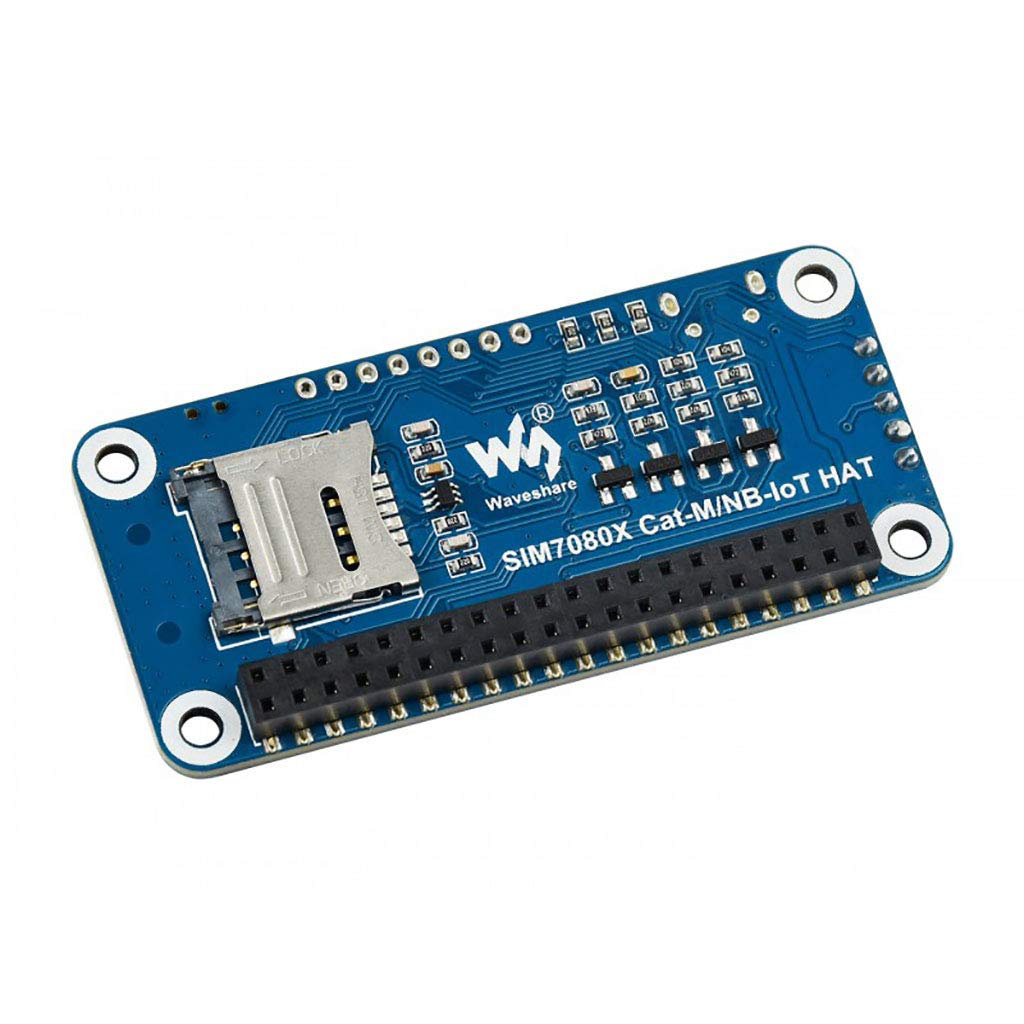 Waveshare NB-IoT/Cat-M(eMTC)/GNSS HAT for Raspberry Pi Based on SIM7080G Supports Protocols as TCP/UDP/HTTP/HTTPS/TLS/DTLS/PING/LWM2M/COAP/MQTT Globally Applicable