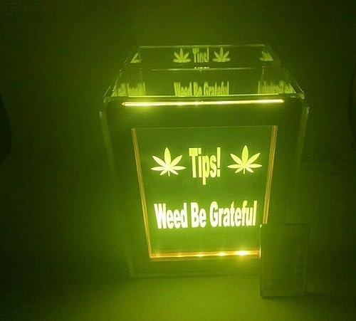 Miniatura 7 de Caja de puntas grande personalizada para rifa de donación de fondos, tarro de almacenamiento de boda, logotipo personalizado, hecho a pedido, luces