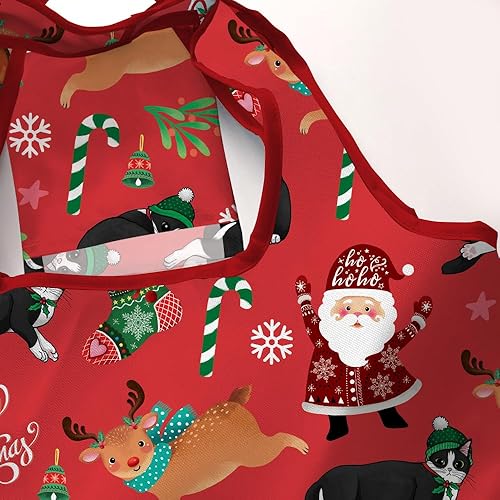 Vista 33 de WIRESTER Bolsa de comestibles reutilizable para mujer, bolsa de compras plegable, bonita bolsa de hombro, bolsa de playa