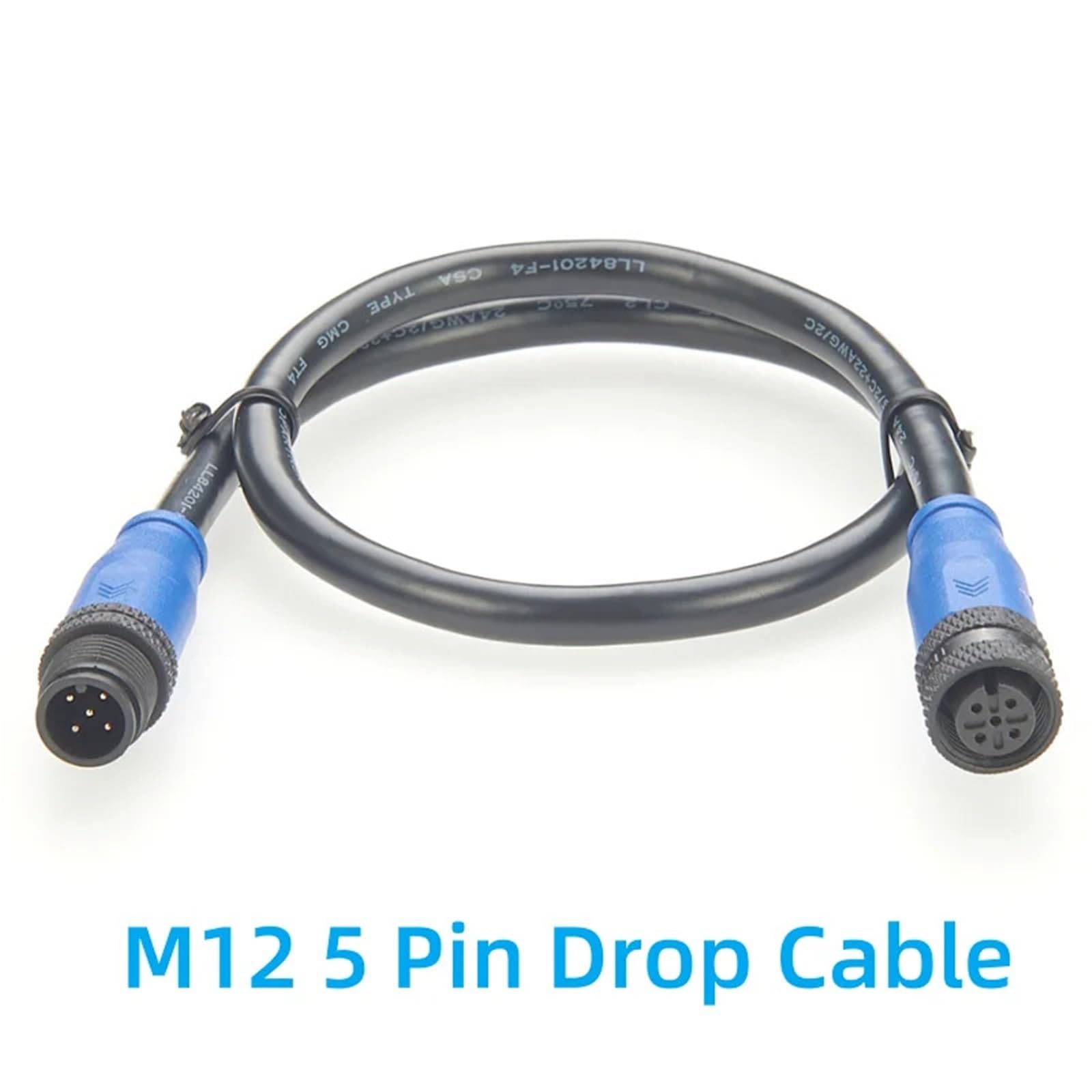 Kabel wtykowy N2K IP67 Micro-C M12 A kod 5-pinowy męski na żeński przedłużacz (3 m)