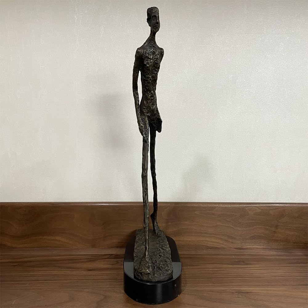 Amazon.co.jp: ブロンズ彫刻 ジャコメッティ 歩く男 抽象的装飾 真鍮