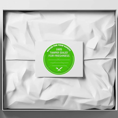 Miniatura 4 de Calcomanías a prueba de manipulaciones para entrega de alimentos, etiquetas de frescura selladas a prueba de manipulaciones, 2 pulgadas, redondas, a