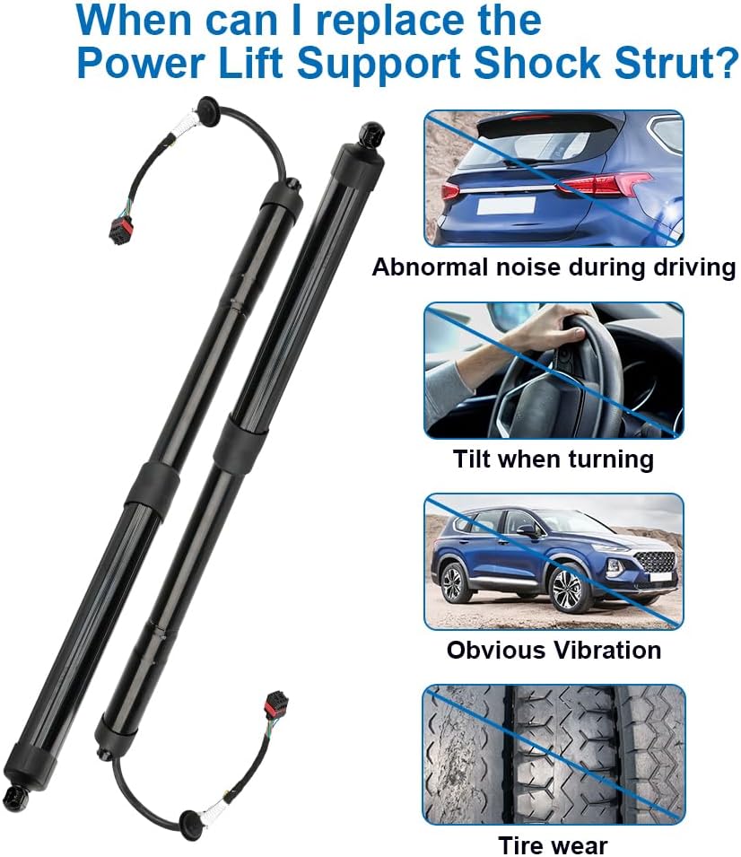 Electric Rear Left Right Tailgate Power Lift Support Shock Strut Compatible with 2013-2019 Hyundai Santa Fe Sport Replacement for 81771B8100 81771-B8100 81780B8100 81780-B8100