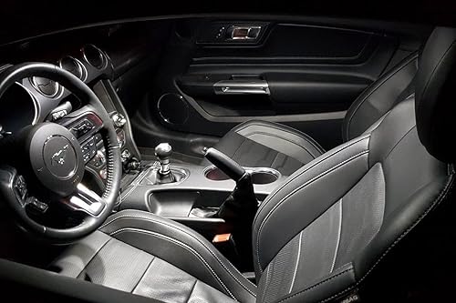 Miniatura 5 de Kit de bombillas LED blancas superbrillantes de 6000 K para interiores Ford Mustang 2015 2016 2017 2018 2019 2020 + herramienta de instalación