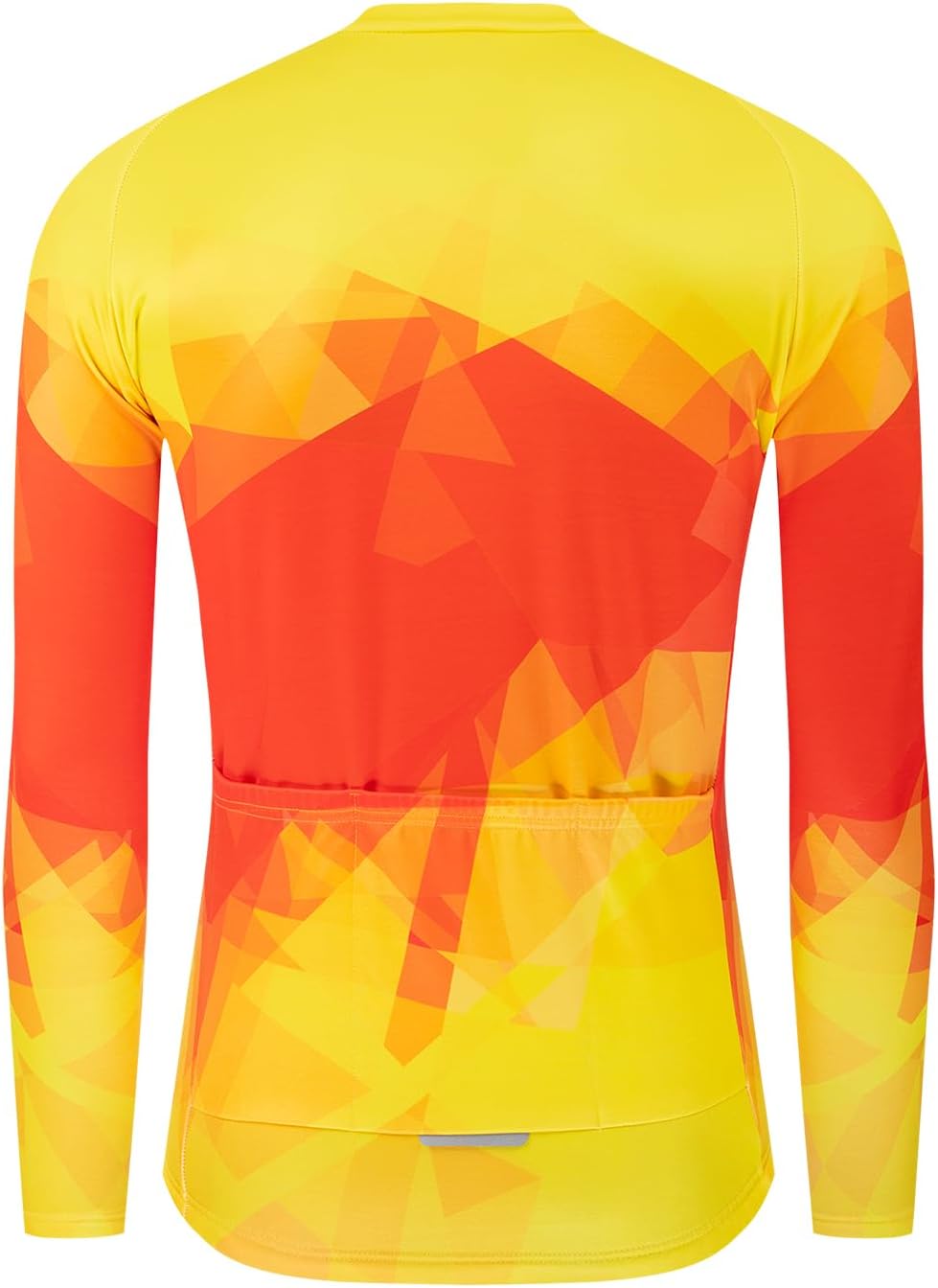 Men's Cycling Jersey Winter Thermal Fleece Long Sleeve Bike Shirts Windproof Cycling Jacket with 3 Pockets - Image 4