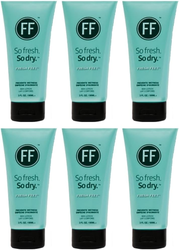 Fresh Feet So Fresh So Dry Antiperspirant for Feet 6 Pack