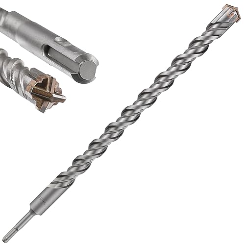 Miniatura 30 de Kit de brocas para hormigón de 8 pulgadas, material de carburo de doble rosca de tipo cruzado, adecuado para hormigón, ladrillo, paredes de cemento