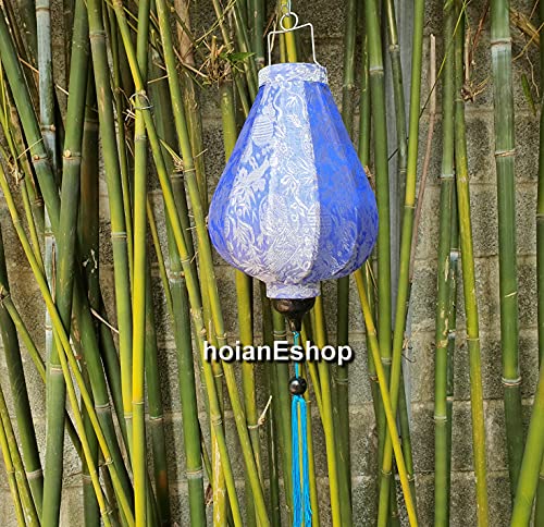 Set 8 Pcs Vietnamese Bamboo Silk Lanterns 35Cm For Wedding Decor - Ceiling Lamp For Living Room Lamp For Restaurant Décor Hotel Decor Lamp #TOP7
