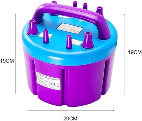 Miniatura 3 de Bomba eléctrica de globo con 4 boquillas, portátil de 110 V, 900 W, inflador de globos para decoración de globos, arco de globos, soporte de columna