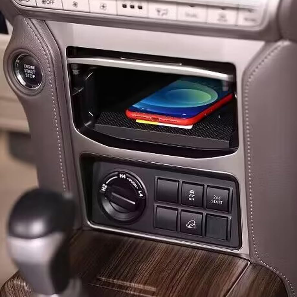 Chargeur sans fil de voiture 15W adapté for Toyota Prado 2010 – 2020, tapis de Charge, support de téléphone à Charge rapide, accessoires d'intérieur à montage Mobile