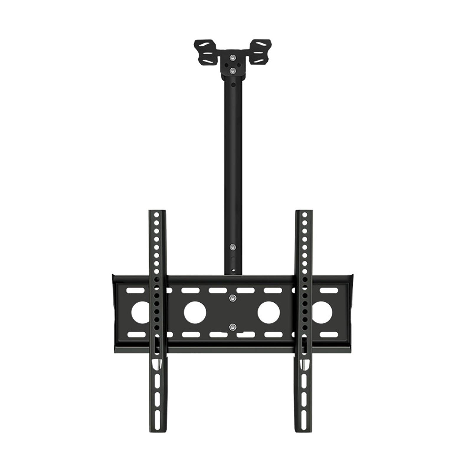 Soporte de techo para TV, ajustable con giro e inclinación suaves, se adapta a televisores de pantalla plana de 32 a 50 pulgadas, fácil instalación para montaje en techo