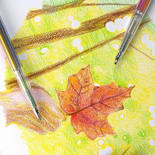 Pentel Art Multi 8 – Mehrfarbiger Minenhalter mit 8 Farbminen + Ersatzminen-Set (XPH804ST)