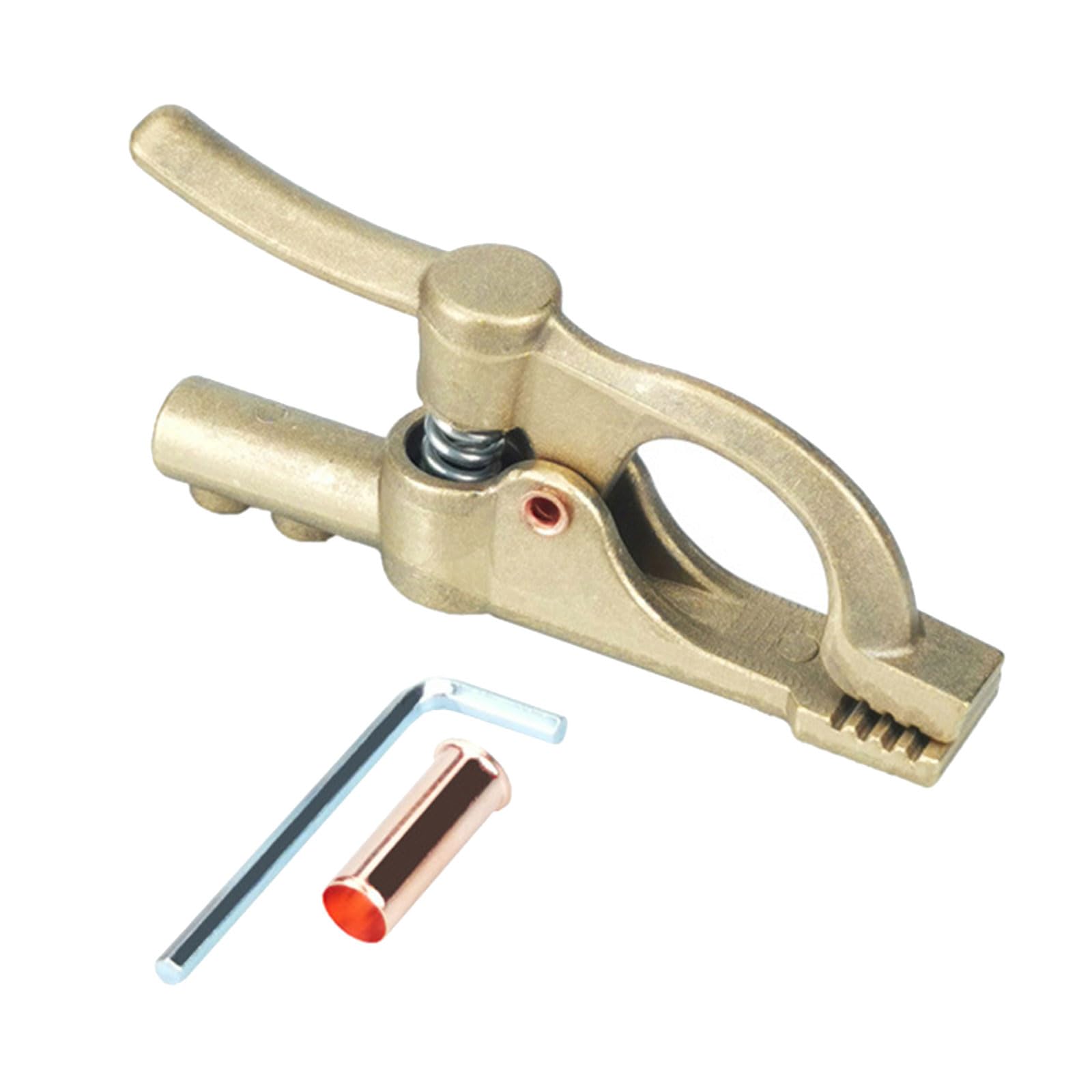 Msioytog Standard 300A 500A Heavy Duty Copper Ground Clamp Earth Clamp For Welding Machines With Strong Spring And High Conductivity Welding Ground Heavy Duty