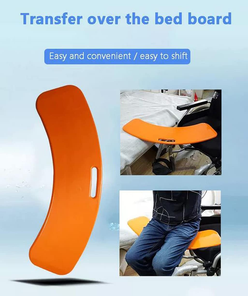 Tablero Transferencia para Silla Ruedas, Tablero de Transferencia Curvo, Placa De Transferencia Auxiliar Móvil para Transferir Al Paciente La Silla Ruedas A La Cama
