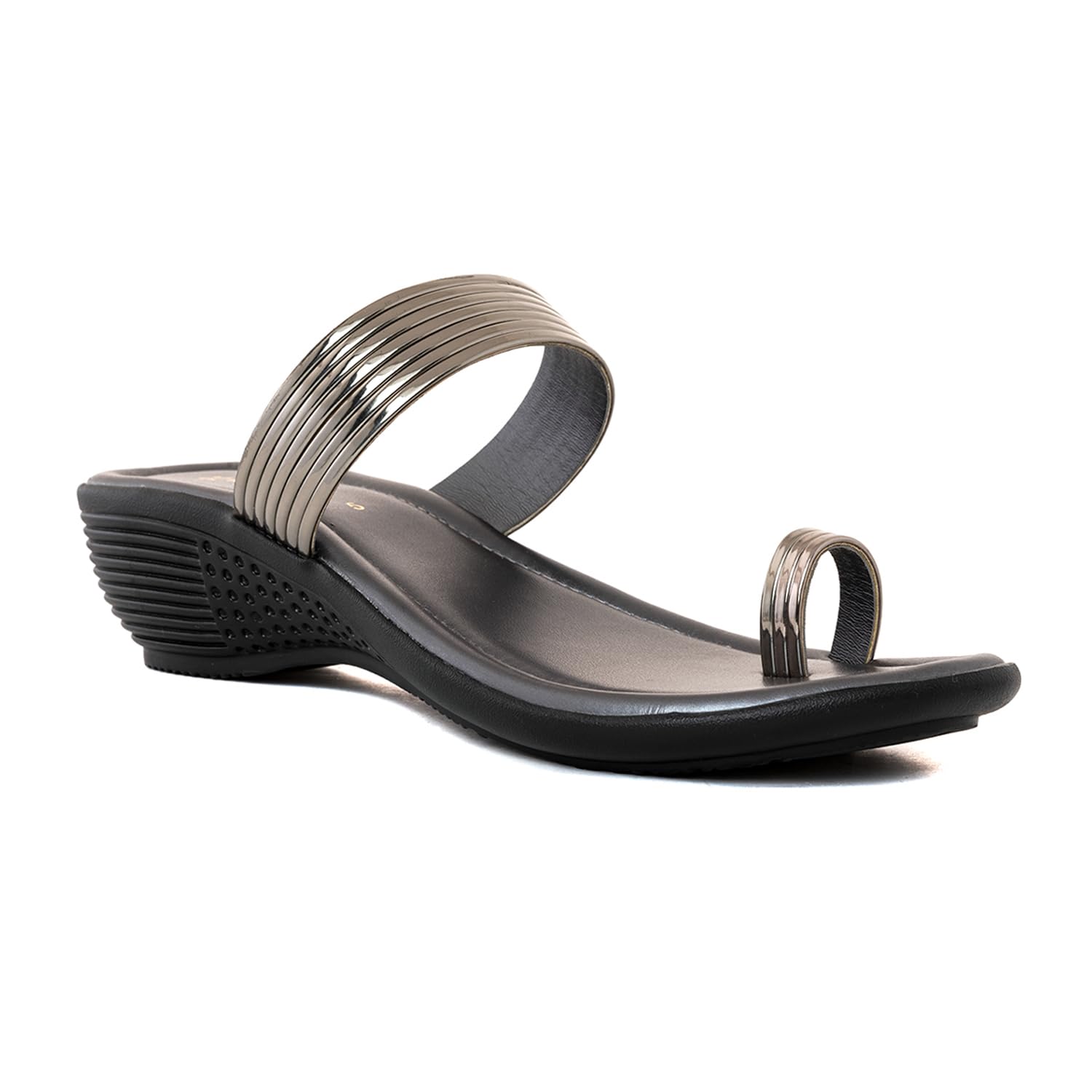 khadim's Wedge Heel Slip On Sandal for Women-picture-48