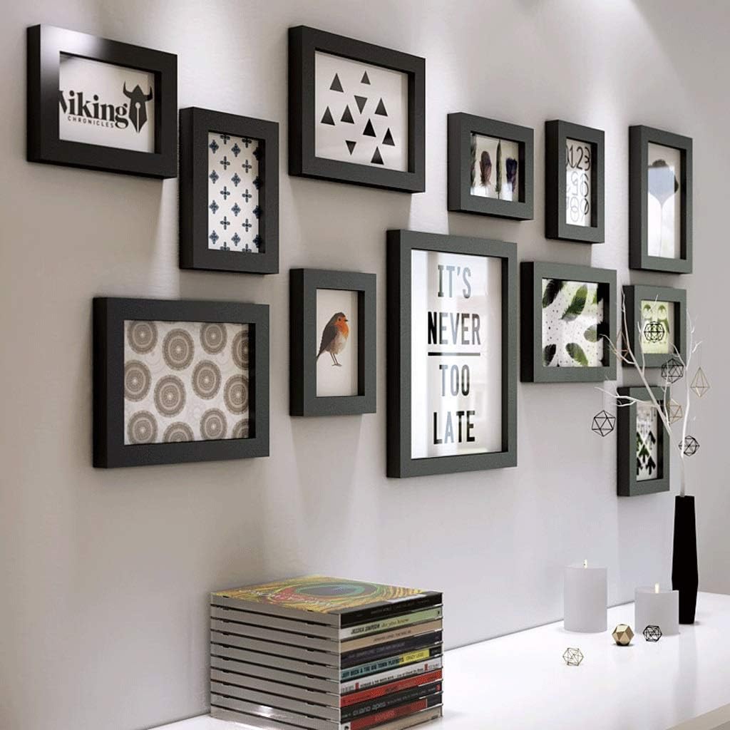 WEHISFD Photo Wall Living Room Decoration Punch-free Frame Combination(E)