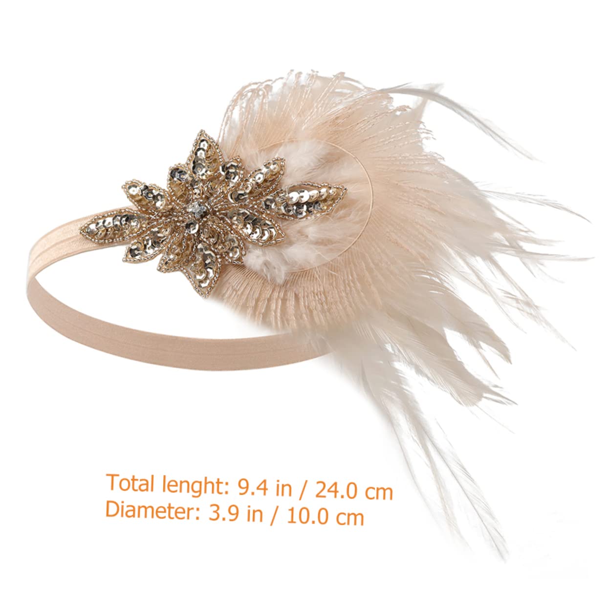 MAGICLULU 4 Pz sposa hair charms hair jewelry per flapper fasce vintage per le donne fasce flapper per le donne nozze copricapo sciarpa