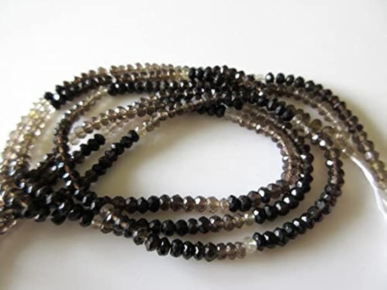 Quartz fumé fil de perles de 4.5mm pour créer un cadeau fait main