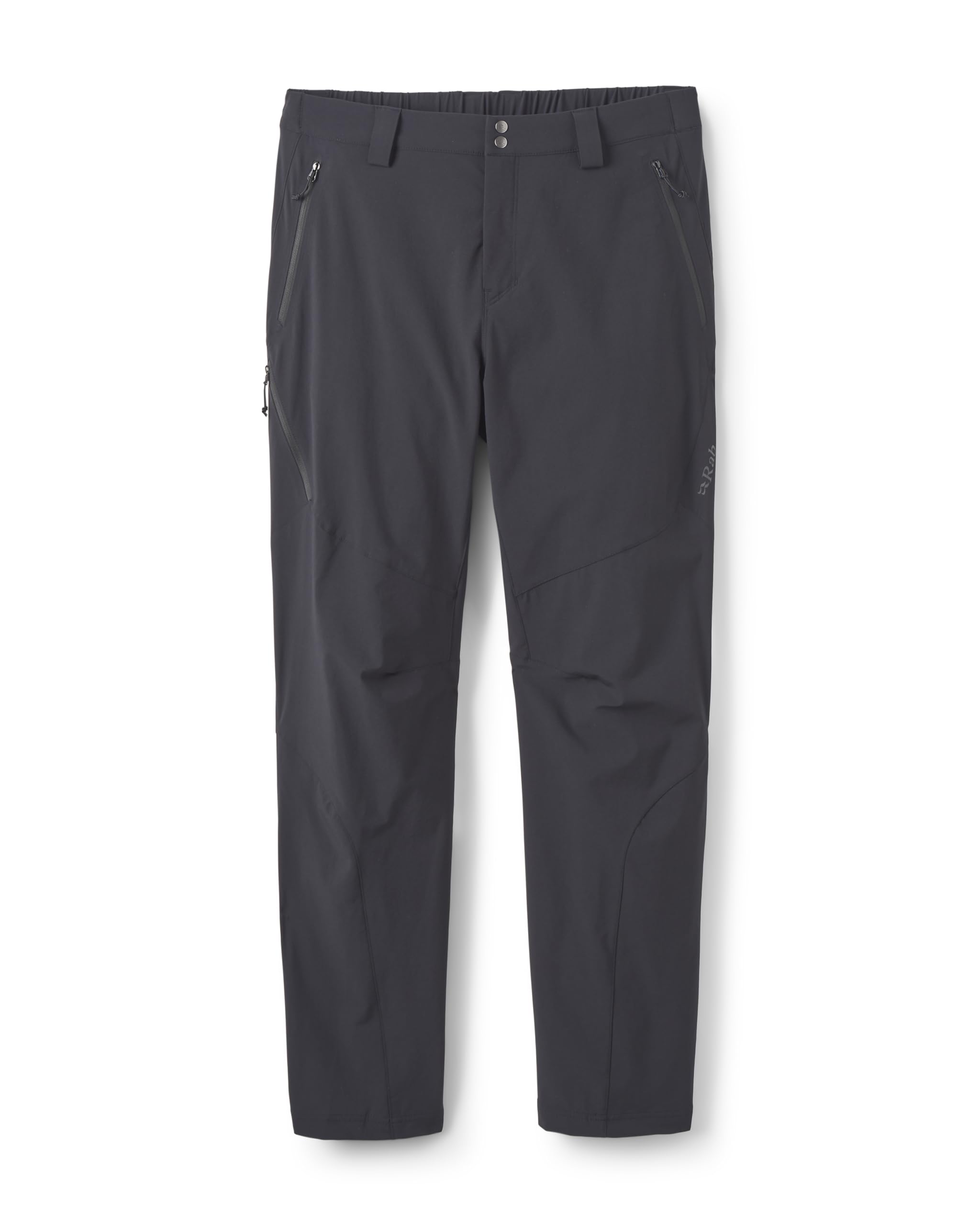 Rab Men's Torque Mountain Pants - Durable Softshell Active Trousers for Hiking, Trekking, & Climbing - Black - 34/34 Inseam