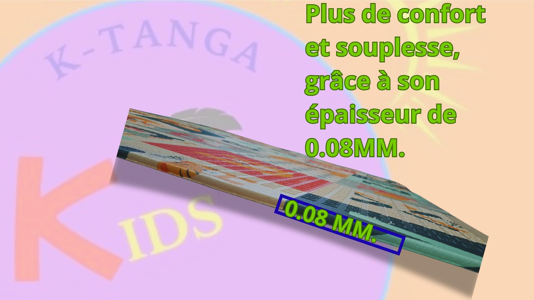 Tapis D'éveil Et De Jeux Antidérapant - Tapis De Sol Bébé Tapis extérieur imperméable, Tapis de Motricité Bébé, Grande Taille Et Épais, pour Chambre De Bébés, Enfants Dessins Amusants