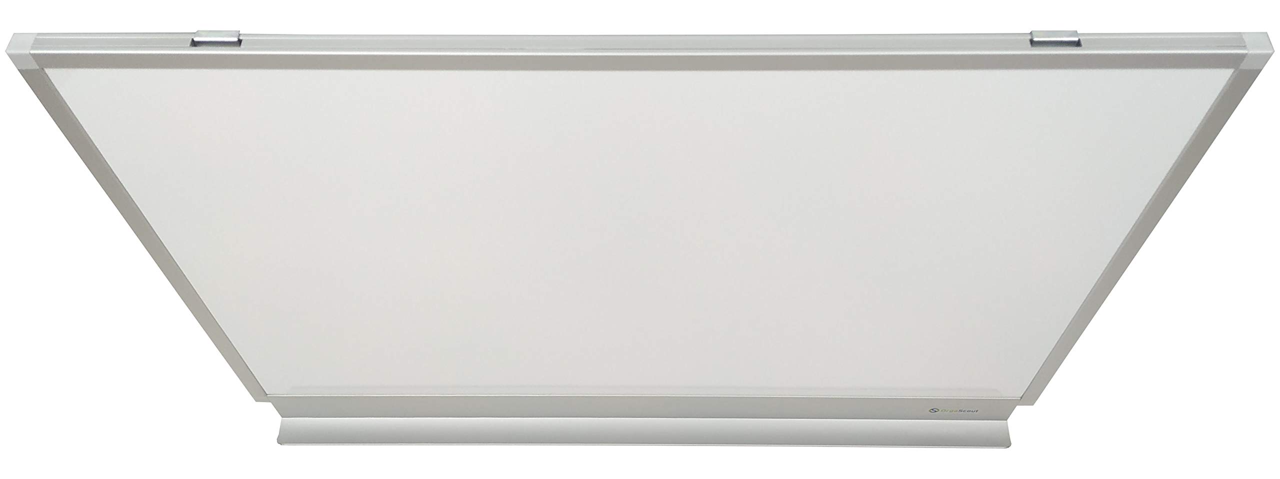 OrgaScout Whiteboard Set - 60cm x 90cm Querformat - Magnettafel mit lackierter Stahloberfläche, weiß und beschreibbar - mit Tafelwischer, 10 schwarzen Magneten und 4 farbigen Boardmarkern