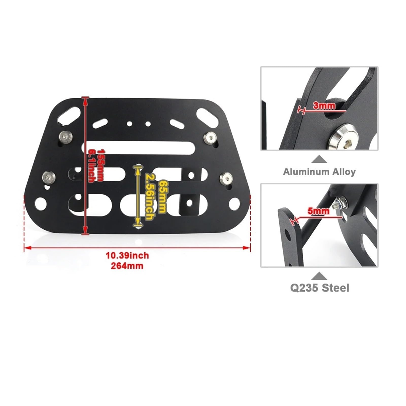 PORTA PACCHI PORTAPACCHI Per SUZUKI V-STROM 1050 2020-2023 Supporto Per Barra Di Per Borse Laterali Per Moto