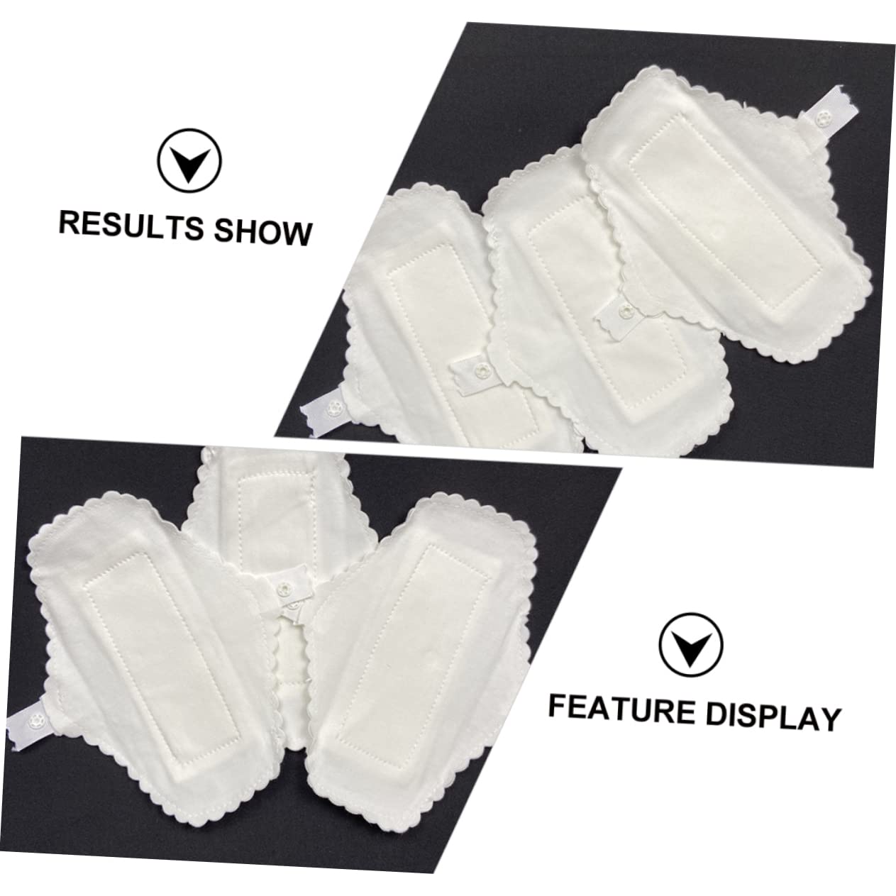 Beaupretty 3 Juegos De Compresas Reutilizables Para La Menstruación De Algodón Absorbente Fáciles De Limpiar 10 Unidades X 3