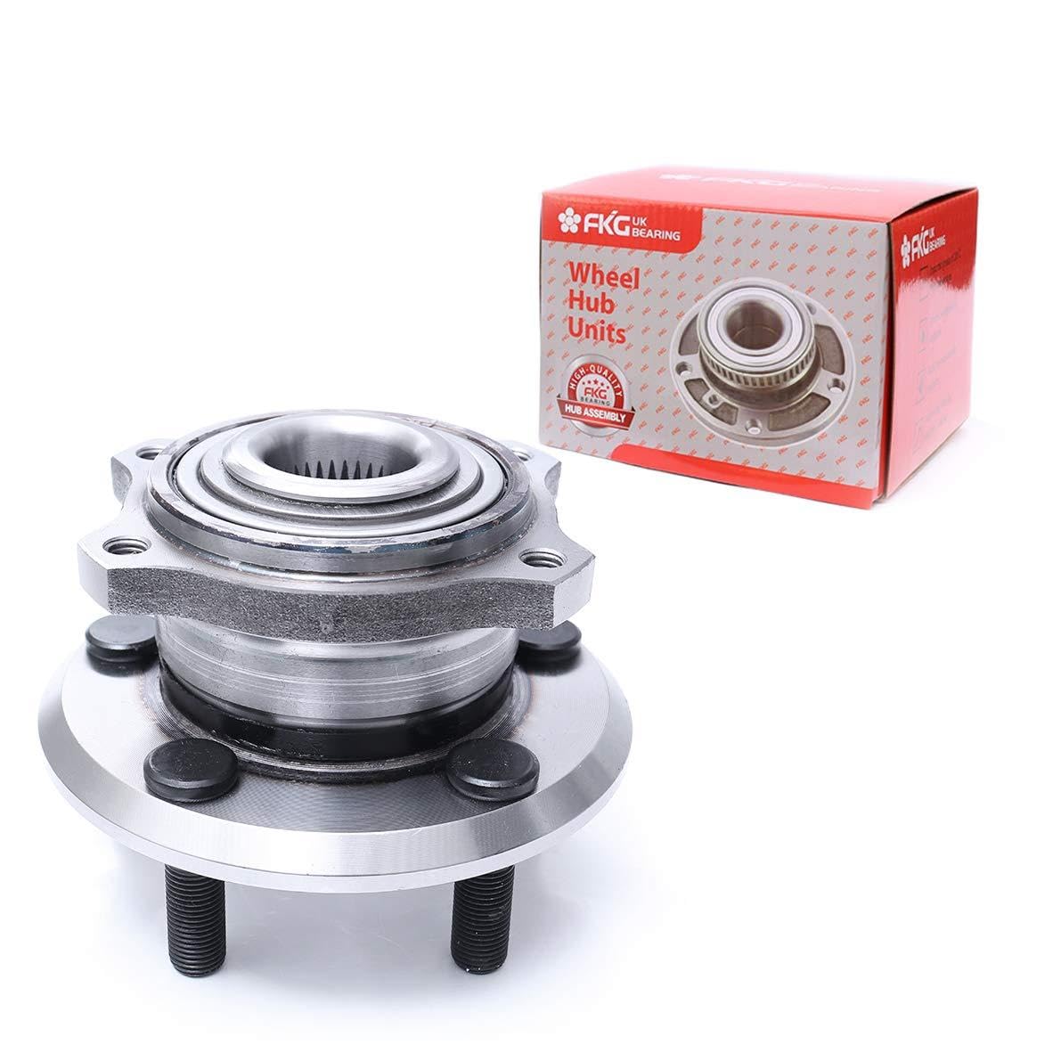 FKG 512369 Rear Wheel Bearing Hub Assembly for 2009-2014 Dodge Charger, 2009-2014 Chrysler 300, 2008-2014 Dodge Challenger, 5 Lugs