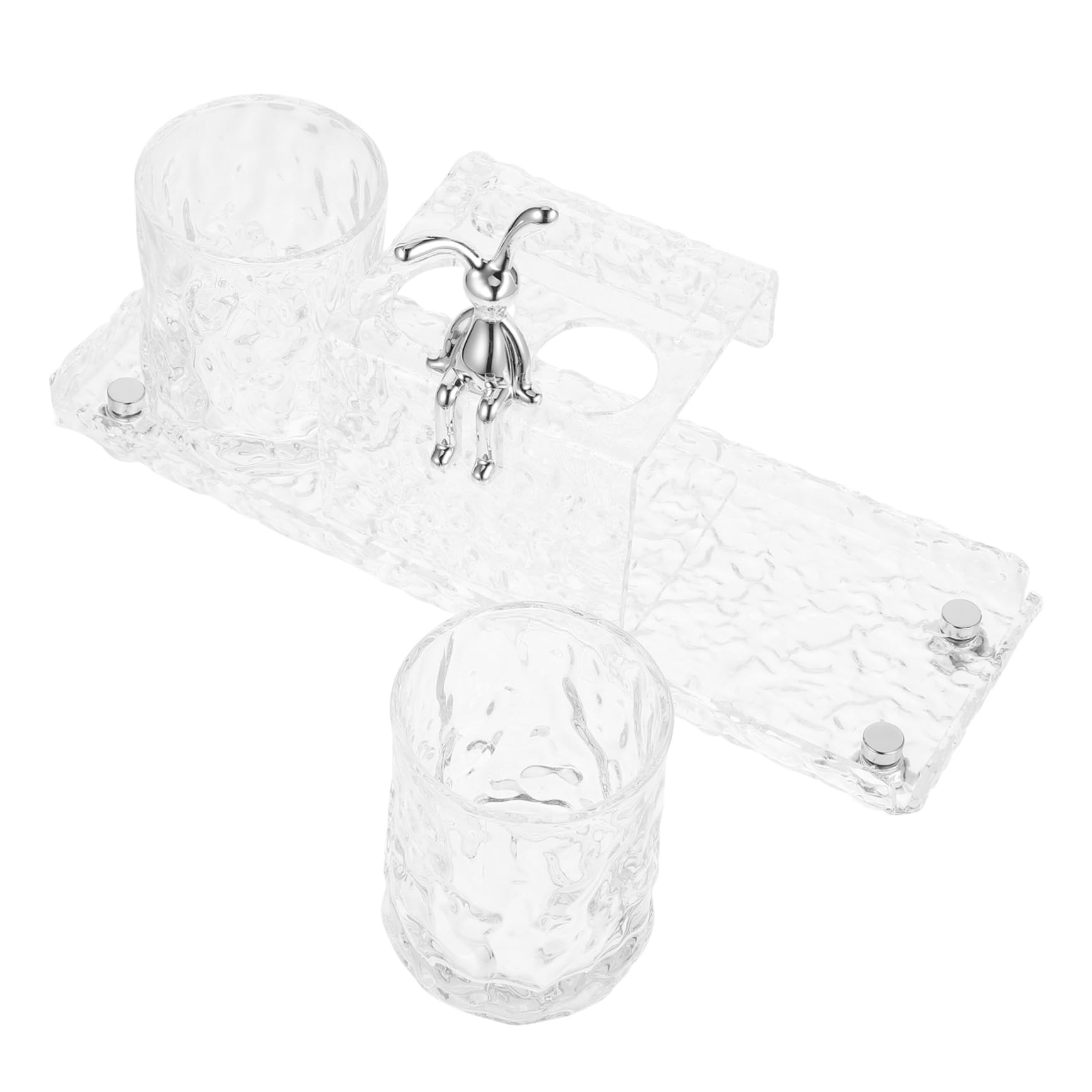 PRETYZOOM Soporte para Cepillo De Dientes Organizador De Encimera De Baño Vaso para Pasta con Soporte De Almacenamiento