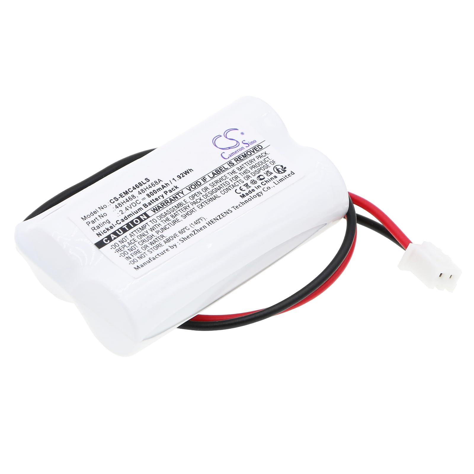 TECHTEK Battery 800mAh compatible with [LumaPro] 6CGL5 replaces 48H468, replaces 48H468A