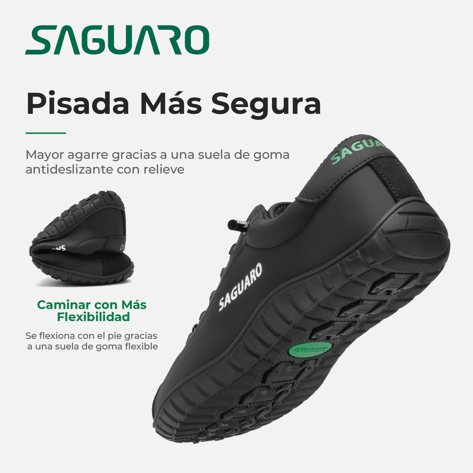 SAGUARO Zapatillas Barefoot Minimalistas Hombre Mujer - Zapatos Casual Deportivos Ligeros con Puntera Ancha y Suela Zero Drop para Trabajo, Viaje y Uso Diario,Gr.36-48