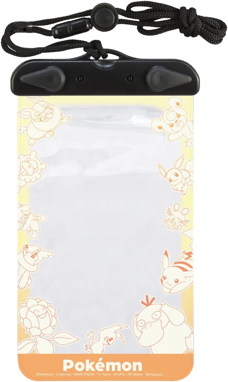 グルマンディーズ(Gourmandise) Gourmandies POKE-903A Pokemon Waterproof Pouch, Yellow
