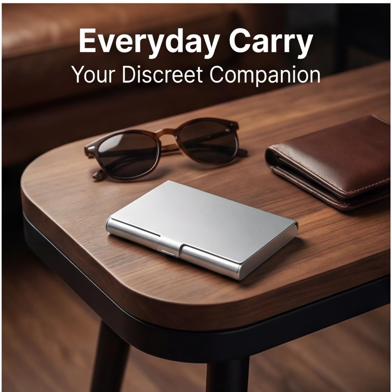 2 Pcs Metal Container for Zyn Ultra-Slim 0.3In Aluminum Metal Can for Zyn Caffeine Pouches ContainerAll-White Pouch Case Portable Pocket Holder for Men Women Case Only product thumbnail 8