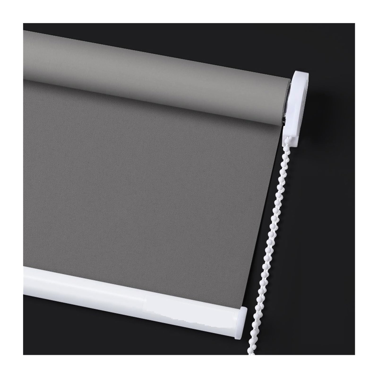 Stores enrouleurs occultants pour chambre et cuisine, protection thermique gris foncé