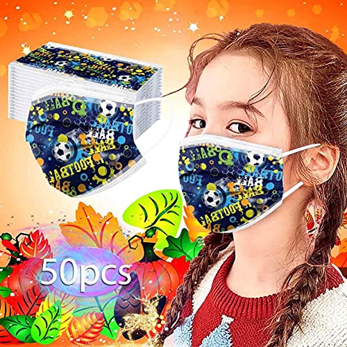50PCS Kids Disposable Face Protective Equipment Breathable Comfy 3 Ply Protective Cute Butterfly Dinosaur Mouth Covering, Zzb - 50 Pieces, One Size - Image 3