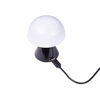 Lexon Mina Small Mushroom Lamp - LED Portable Bedside Light