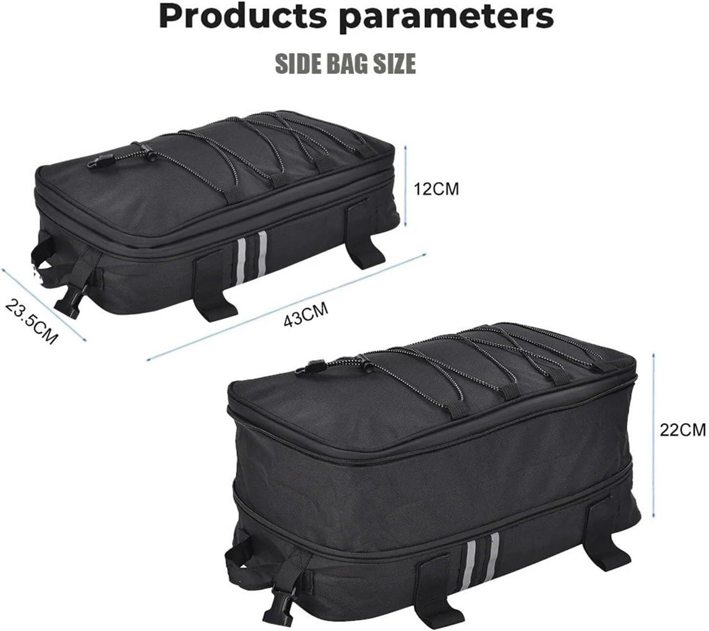 Bolsa De Sillín para BMW para R1200GS LC para Adventure GS para R1200 1250 Maleta Lateral para Motocicleta Vario Bolsa De Alforja Aluminio para Motor Asiento Moto(A Set Bag)