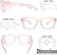 Vista 27 de UKNOW Safety Glasses - Anti Fog Lenses - Eye Protection with Side Shields - ANSI Z87.1 Protective Eyewear - UV Protection