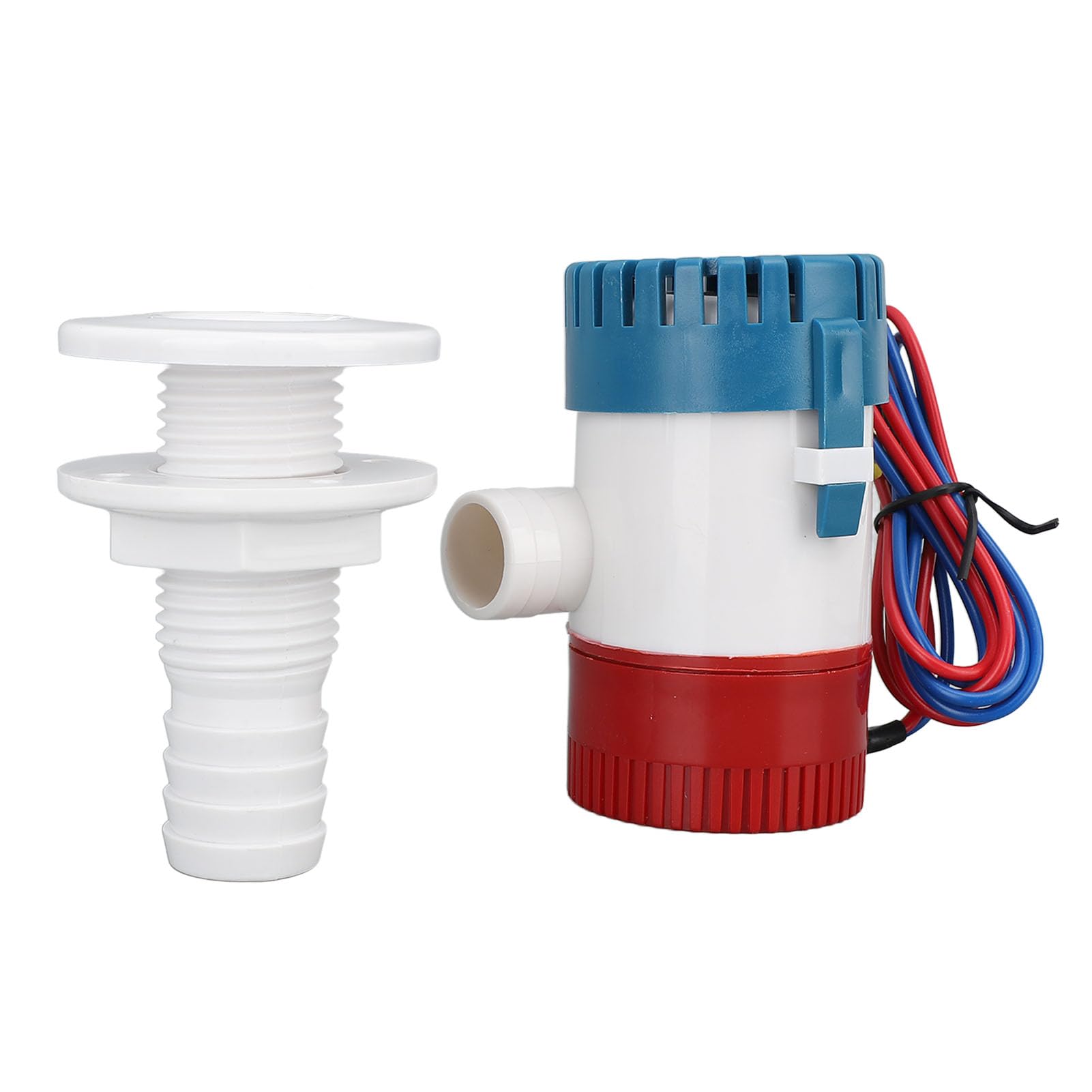 FILFEEL Kit di Installazione per Pompa di Sentina 750GPH DC12V con Tubo di Scarico da 29 Mm Efficiente per Yacht Marino