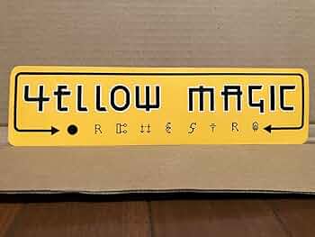 YELLOW MAGIC ORCHESTRA ステッカー 6枚セット Yellow Magic Orchestra Yellow Magic Orchestra Sticker Sheets