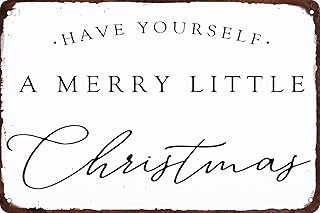 ICRAEZY Have Yourself a Merry Little Christmas Metal Tin Sign Funny Chri...