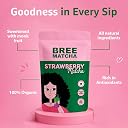 Bree Matcha Strawberry Matcha Tea Powder | Sourced from Kagoshima, Japan | Boost Energy & Focus | Rich in Antioxidants | Smooth Strawberry Taste | 50gm gallery image