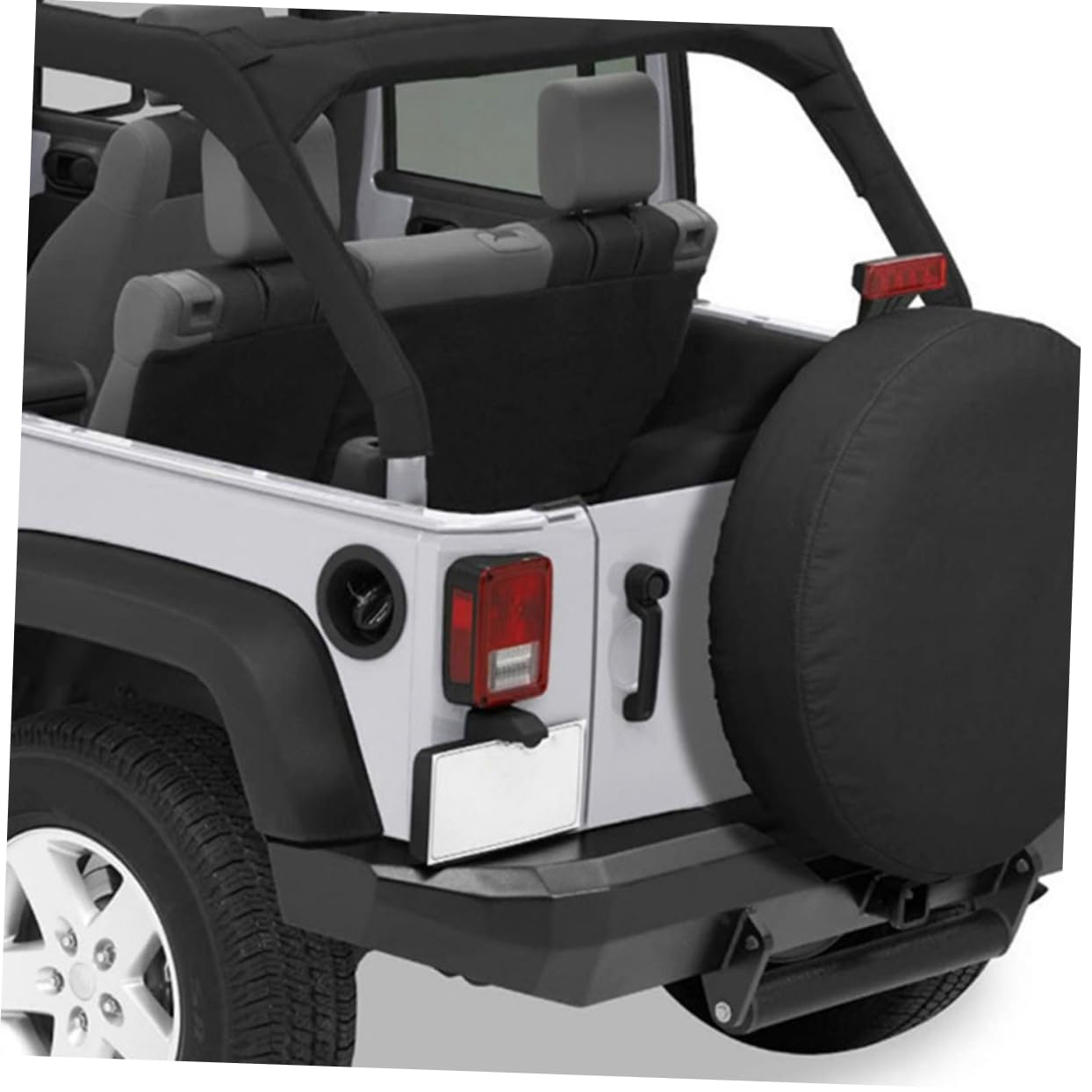 Gatuida 2 Copriruota di Scorta in Pvc, Protezione per Ruota di Ricambio, Copertura Rimovibile per Auto e Camper, Resistente ai Detriti, Nero