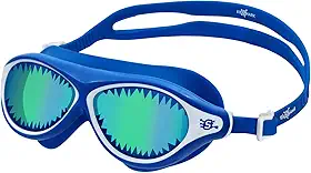 Óculos de Natação Infantil, Speedo, Kidshark, Silicone Confortável com Proteção UV e Antifog, Vedação G